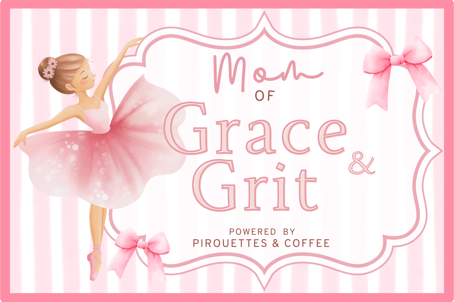 Dance Mom Grace& Grit Sticker Pack [Dance Shop Whole Sale-5pk] FREE SHIPPING