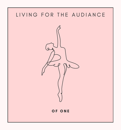 Audience of One Crop T-Shirt [White with Pink]