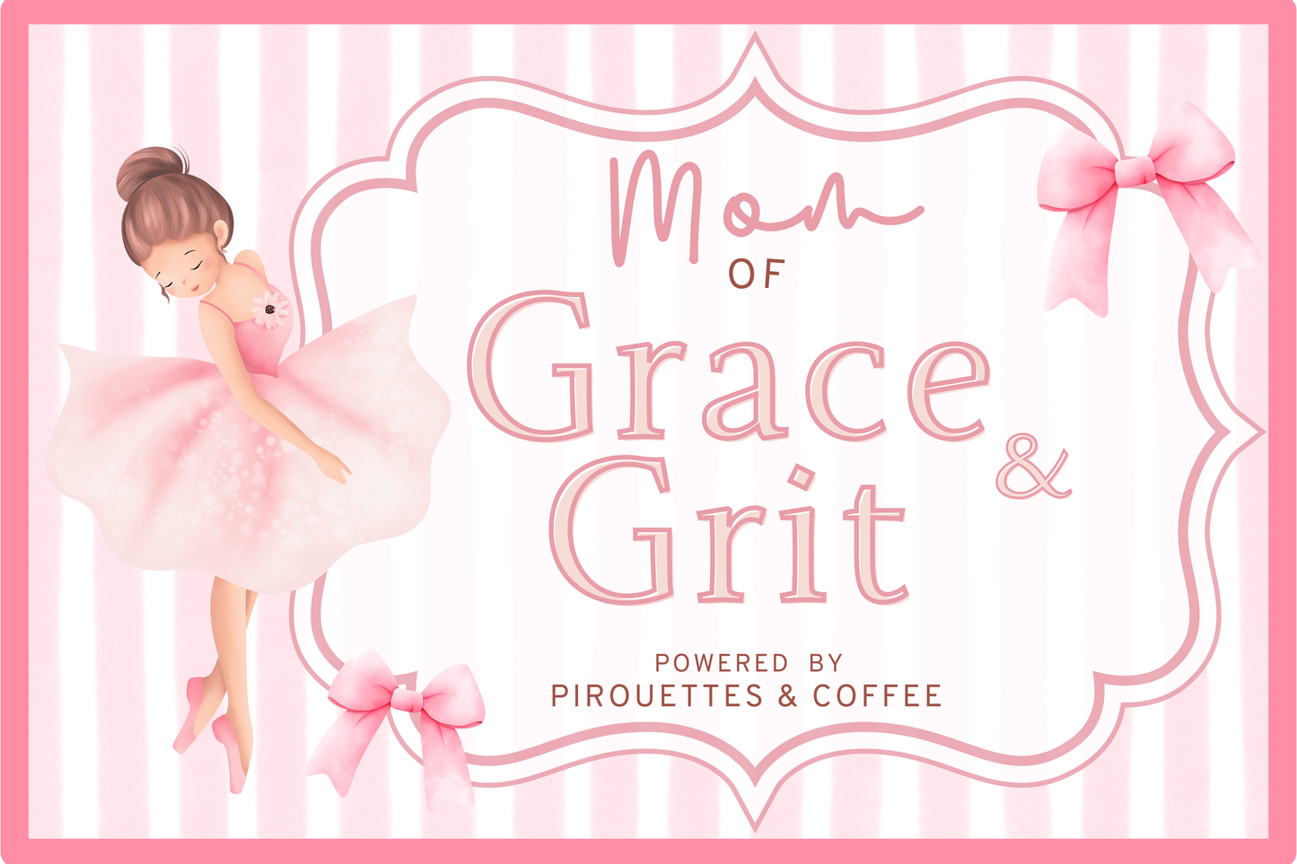 Dance Mom Grace& Grit Sticker Pack [Dance Shop Whole Sale-5pk] FREE SHIPPING