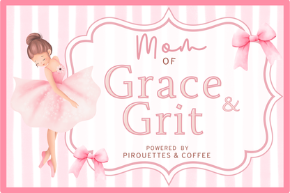 Dance Mom Grace& Grit Sticker Pack [Dance Shop Whole Sale-5pk] FREE SHIPPING