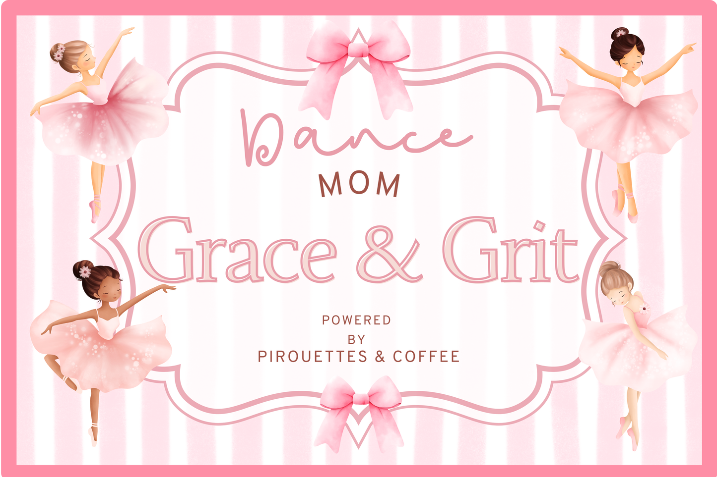 Dance Mom Grace& Grit Sticker Pack [Dance Shop Whole Sale-5pk] FREE SHIPPING